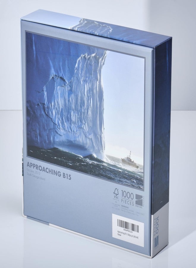 LINE+ARC Award-Winning Photo Puzzle (National Geographic Traveler Editor's Favorite) by Eric Lew - 1000 Pieces (20" by 29") "Approaching B15 Challenging Difficult Nature Iceberg Antarctica Scenery Blue Ocean - Image 2